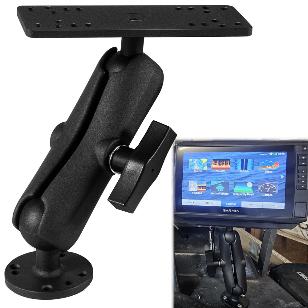 Fish Finder Mount - Suporte de Alumínio para Sonda de