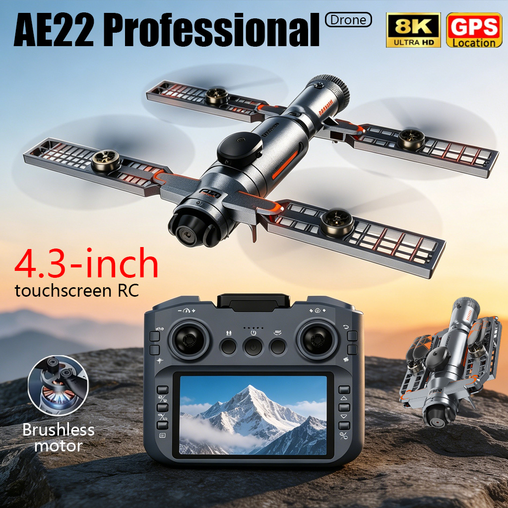 Underwater Camera - Drone Dobrável AE22 PRO MAX Atualizado,