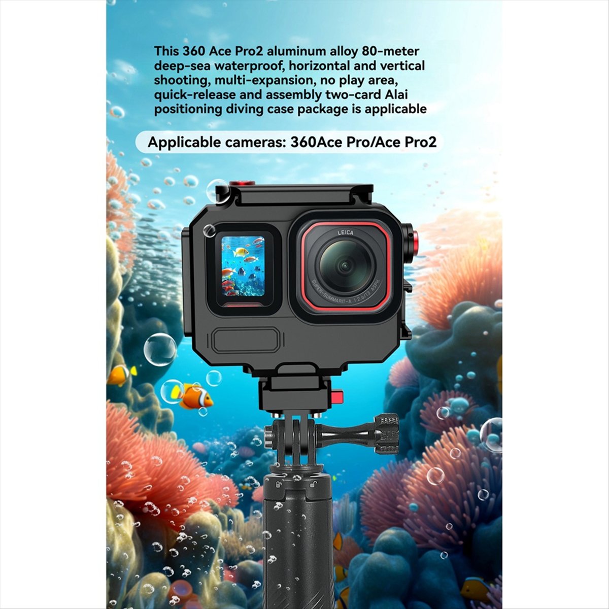 Underwater Camera - Capa à Prova d'Água M05K 263FT/80M