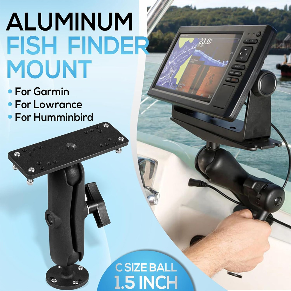 Suporte de Alumínio para Sonda - Fish Finder Mount avaliação e preço