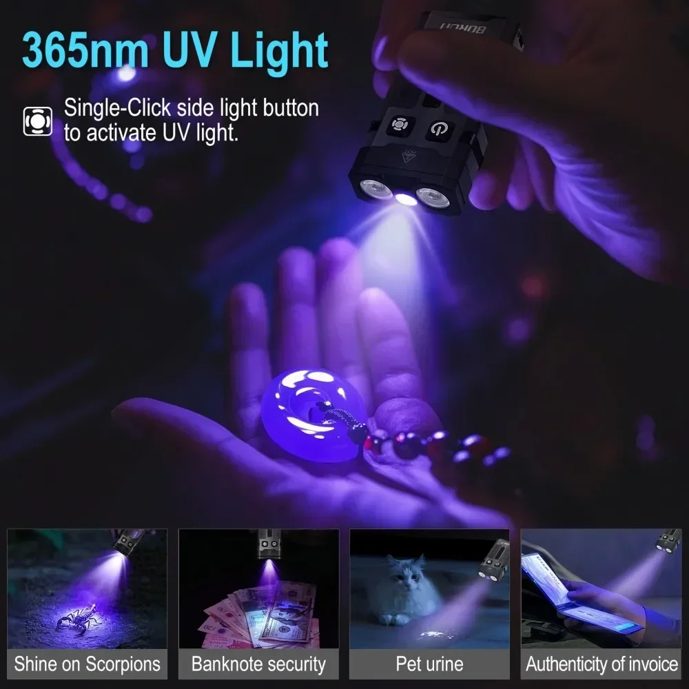 Boruit ev20 1100lm edc uv chav - Fishing Light avaliação e preço