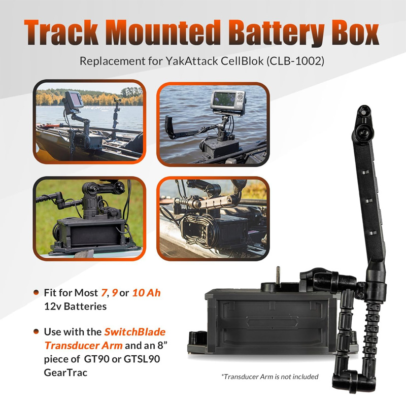 Caixa de bateria montada em tr - Fish Finder Mount avaliação e preço